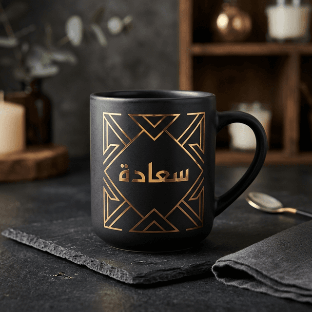 كوب أسود فاخر